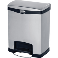 Contenant &agrave; d&eacute;chets Slim Jim , Acier inoxydable, Capacit&eacute; 8 gal. US Advanced Consulting and Training Ltd.