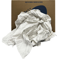 Recycled Wiping Rags, Cotton, White, 20 lbs. Advanced Consulting and Training Ltd.