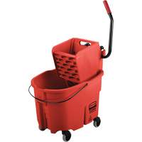 WaveBrake&reg; Mop Bucket & Wringer Combo Pack, Side Press, 8.75 US Gal.(35 Quart), Red Advanced Consulting and Training Ltd.