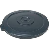 Waste Container Lid, Flat Lid, Plastic/Polyethylene, Fits Container Size: 24" Dia. Advanced Consulting and Training Ltd.