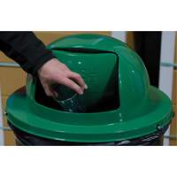 Drum Waste Disposal Top, Dome Lid, Metal, Fits Container Size: 23-1/2" Dia. Advanced Consulting and Training Ltd.