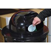 Drum Waste Disposal Top, Dome Lid, Metal, Fits Container Size: 23-1/2" Dia. Advanced Consulting and Training Ltd.