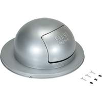 Drum Waste Disposal Top, Dome Lid, Metal, Fits Container Size: 23-1/2" Dia. Advanced Consulting and Training Ltd.