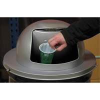 Drum Waste Disposal Top, Dome Lid, Metal, Fits Container Size: 23-1/2" Dia. Advanced Consulting and Training Ltd.