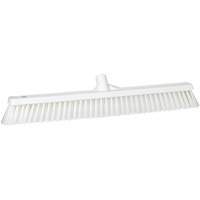 Combo Bristle Push Broom, Coarse/Fine Bristles, 24", Polyester, White Advanced Consulting and Training Ltd.