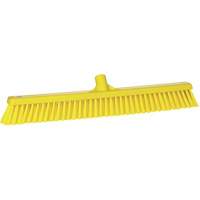 Combo Bristle Push Broom, Coarse/Fine Bristles, 24", Polyester, Yellow Advanced Consulting and Training Ltd.