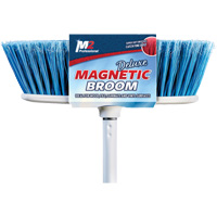 Flat Magnetic Indoor Broom with Handle, 48" Long Advanced Consulting and Training Ltd.