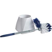 Brosse &agrave; cuvettes avec lave-rebord et valet, 15" l, Soies Synth&eacute;tique, Blanc Advanced Consulting and Training Ltd.