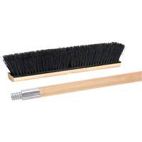 Push Broom with Metal-Threaded Handle, 24", Medium, Tampico Bristles Advanced Consulting and Training Ltd.