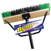 Ryno Push Broom with Braced Handle, 18", Stiff, PVC Bristles Advanced Consulting and Training Ltd.