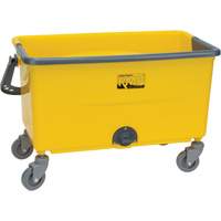 Microfibre Mop Bucket & Wringer, Strainer, 11 US Gal. (44 Quart), Yellow Advanced Consulting and Training Ltd.