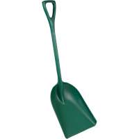 One-Piece Metal Detectable Shovel, 13-3/4" x 17" Blade, 42-1/2" Length, Plastic, Green Advanced Consulting and Training Ltd.