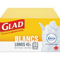Tall 45L Febreze Garbage Bags, Regular, 24" W x 28" L, White Advanced Consulting and Training Ltd.