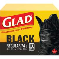 74L Garbage Bags, Regular, 26" W x 33" L, Black Advanced Consulting and Training Ltd.