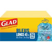 45L Recycling Bags, Regular, 24" W x 28" L, Blue Advanced Consulting and Training Ltd.