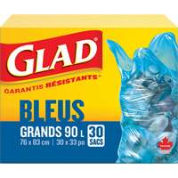 45L Recycling Bags, Regular, 30" W x 33" L, Blue Advanced Consulting and Training Ltd.