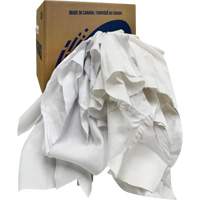 Recycled Wiping Rags, Cotton, White, 10 lbs. Advanced Consulting and Training Ltd.