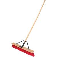 Push Broom with Braced Handle, 24", Medium, PVC Bristles Advanced Consulting and Training Ltd.
