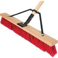 Push Broom with Braced Handle, 24", Medium, PVC Bristles Advanced Consulting and Training Ltd.
