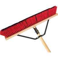 Push Broom with Braced Handle, 24", Medium, PVC Bristles Advanced Consulting and Training Ltd.