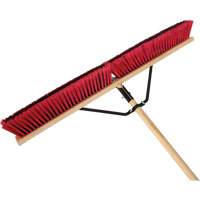 Push Broom with Braced Handle, 36", Medium, PVC Bristles Advanced Consulting and Training Ltd.