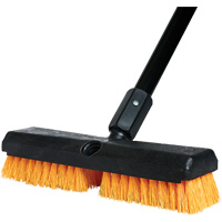 Cleaning Brush with Handle, 10" L, Polypropylene Bristles, Black/Red Advanced Consulting and Training Ltd.