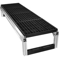 FOUNDATION Open Drainage Modular Aluminum Work Platform Kit, 18" W x 72" D, 400 lbs. Capacity, All-Welded Advanced Consulting and Training Ltd.