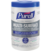 Lingettes d&eacute;sinfectantes et assainissantes professionnelles pour toute surface, 7" x 10", 110 lingettes Advanced Consulting and Training Ltd.