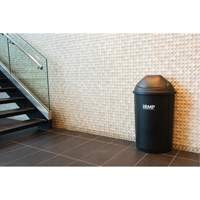 Half-Round Garbage Bin with Lid, Polyethylene, 21 US gal. Advanced Consulting and Training Ltd.