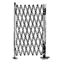 Galvanized Folding Security Gates, Fixed Single Folding, 4' L x 6' H Expanded Advanced Consulting and Training Ltd.