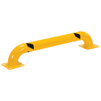 Garde-corps &agrave; profil bas pour rayonnages, 4' la x 0,75' h, Jaune Advanced Consulting and Training Ltd.