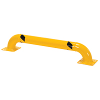 Garde-corps &agrave; profil bas pour rayonnages, 4' la x 0,75' h, Jaune Advanced Consulting and Training Ltd.