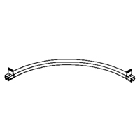 Beam Mounted 90° Curved Curtain Partition Track, 3' L Advanced Consulting and Training Ltd.