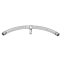 Floor Mounted 90° Curved Curtain Partition Track, 3' L Advanced Consulting and Training Ltd.
