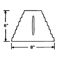 Wheel Chock, 9" x 8" x 6", Black Advanced Consulting and Training Ltd.