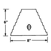 Wheel Chock, 9" x 8" x 6", Black Advanced Consulting and Training Ltd.