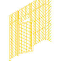 Wire Mesh Partition Components - Swing Doors, 3' W x 7' H Advanced Consulting and Training Ltd.