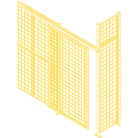 Wire Mesh Partition Components - Sliding Doors, 8' W x 8' H Advanced Consulting and Training Ltd.