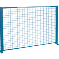 Protecteurs de p&eacute;rim&egrave;tre - Style treillis m&eacute;tallique, 4' h x 8' la, Bleu Advanced Consulting and Training Ltd.