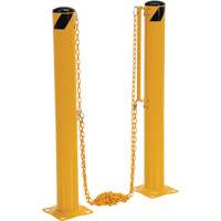 Syst&egrave;me de bornes de protection et chaînes pour quai, Acier, 42" h x 6-5/8" la, Jaune Advanced Consulting and Training Ltd.