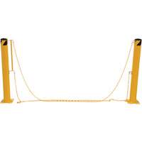 Syst&egrave;me de bornes de protection et chaînes pour quai, Acier, 42" h x 6-5/8" la, Jaune Advanced Consulting and Training Ltd.