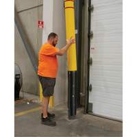 Capuchon en poly&eacute;thyl&egrave;ne pour borne de protection, 4-1/2" dia. x 52" l, Rouge/Jaune Advanced Consulting and Training Ltd.