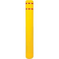 Capuchon en poly&eacute;thyl&egrave;ne pour borne de protection, 6-5/8" dia. x 52" l, Rouge/Jaune Advanced Consulting and Training Ltd.