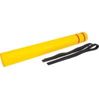 Capuchon en poly&eacute;thyl&egrave;ne pour borne de protection, 6-5/8" dia. x 60" l, Rouge/Jaune Advanced Consulting and Training Ltd.