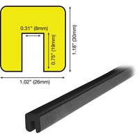 G Profile 5M Edge Protection Bumper Guard, 2' (0.6096 m) Long Advanced Consulting and Training Ltd.
