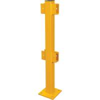 Poteau en ligne pour garde-corps l&eacute;gers, Acier, 42" h, Jaune s&eacute;curit&eacute; OSHA Advanced Consulting and Training Ltd.