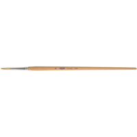 Pinceau de forme ronde en soies blanches pures pour marquage, Largeur de la brosse de 7/32", Soie blanche, Manche &agrave; Bois Advanced Consulting and Training Ltd.