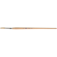 Pinceau de forme ronde en soies blanches pures pour marquage, Largeur de la brosse de 1/4", Soie blanche, Manche &agrave; Bois Advanced Consulting and Training Ltd.