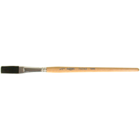 Pinceau une passe, Largeur de la brosse de 1/2", Soie de bœuf, Manche &agrave; Bois Advanced Consulting and Training Ltd.