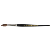 Pinceau pointu &agrave; soies noires pour artiste, Largeur de la brosse de 5,7 mm, Soie de chameau, Manche &agrave; Bois Advanced Consulting and Training Ltd.